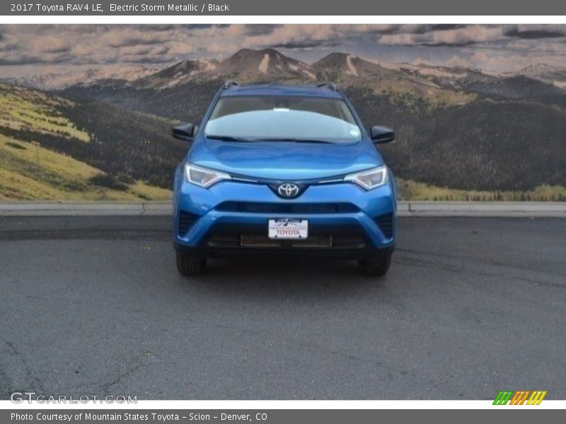 Electric Storm Metallic / Black 2017 Toyota RAV4 LE
