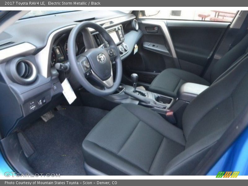 Electric Storm Metallic / Black 2017 Toyota RAV4 LE