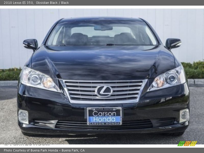 Obsidian Black / Black 2010 Lexus ES 350