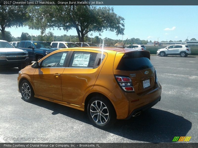 Orange Burst Metallic / Jet Black 2017 Chevrolet Sonic LT Hatchback