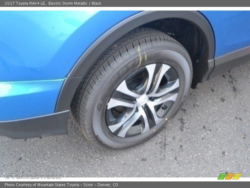 Electric Storm Metallic / Black 2017 Toyota RAV4 LE