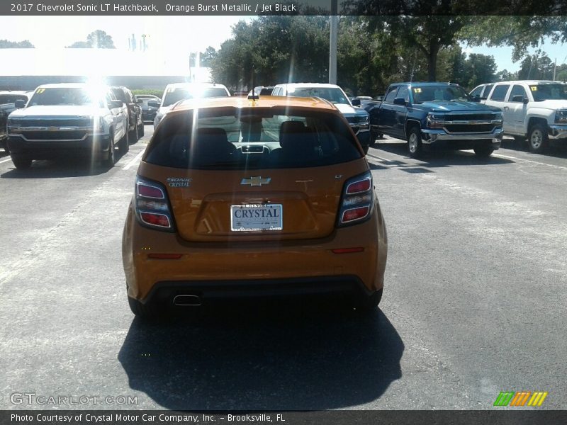 Orange Burst Metallic / Jet Black 2017 Chevrolet Sonic LT Hatchback