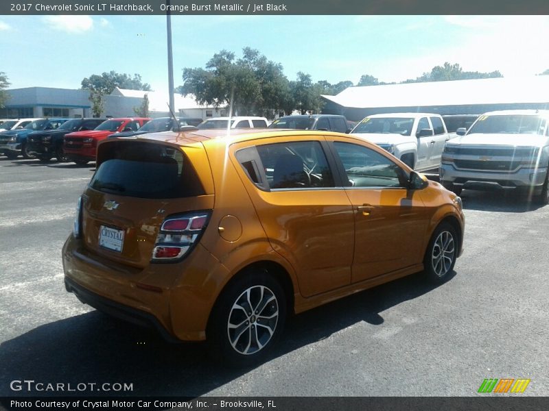 Orange Burst Metallic / Jet Black 2017 Chevrolet Sonic LT Hatchback