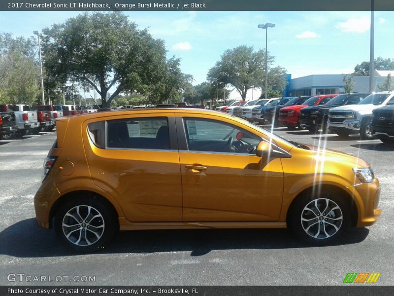 Orange Burst Metallic / Jet Black 2017 Chevrolet Sonic LT Hatchback