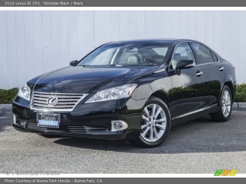 Obsidian Black / Black 2010 Lexus ES 350
