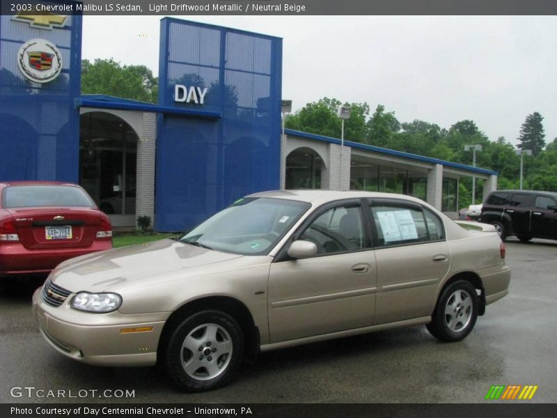 Light Driftwood Metallic / Neutral Beige 2003 Chevrolet Malibu LS Sedan
