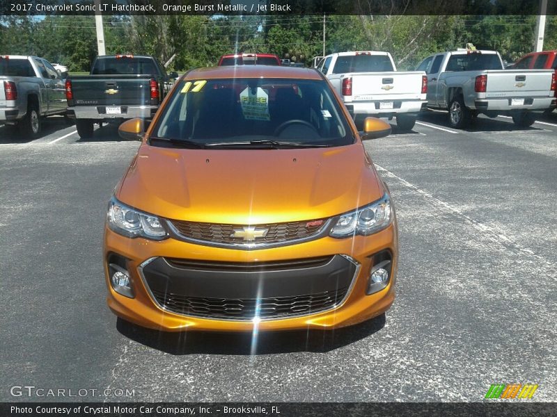 Orange Burst Metallic / Jet Black 2017 Chevrolet Sonic LT Hatchback