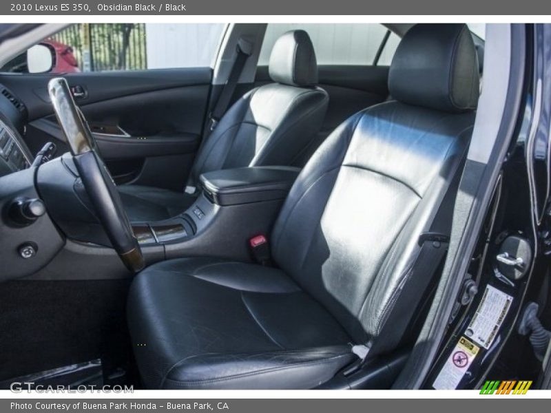 Obsidian Black / Black 2010 Lexus ES 350