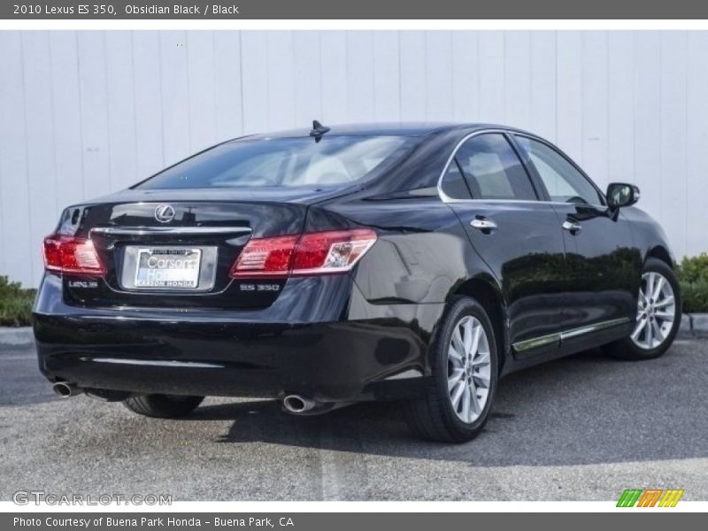 Obsidian Black / Black 2010 Lexus ES 350