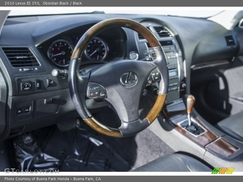 Obsidian Black / Black 2010 Lexus ES 350