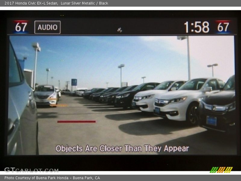 Lunar Silver Metallic / Black 2017 Honda Civic EX-L Sedan