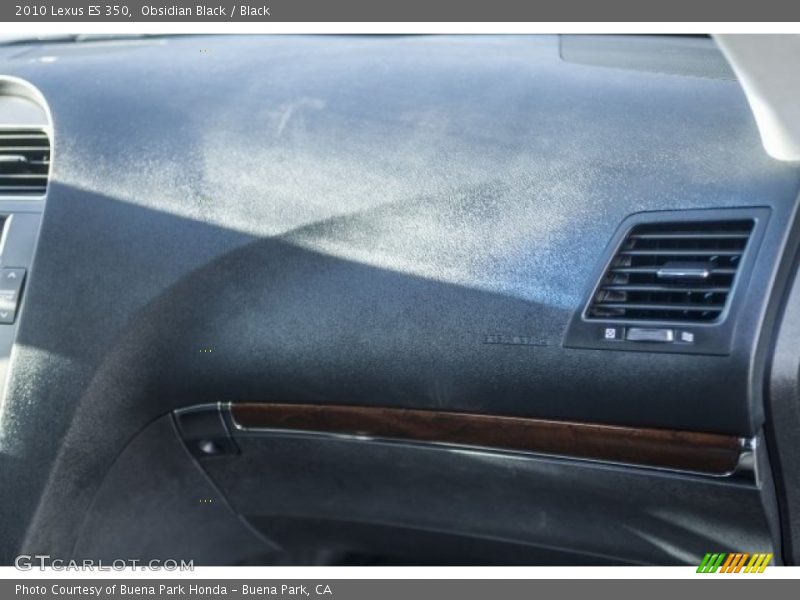 Obsidian Black / Black 2010 Lexus ES 350