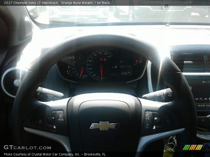 Orange Burst Metallic / Jet Black 2017 Chevrolet Sonic LT Hatchback