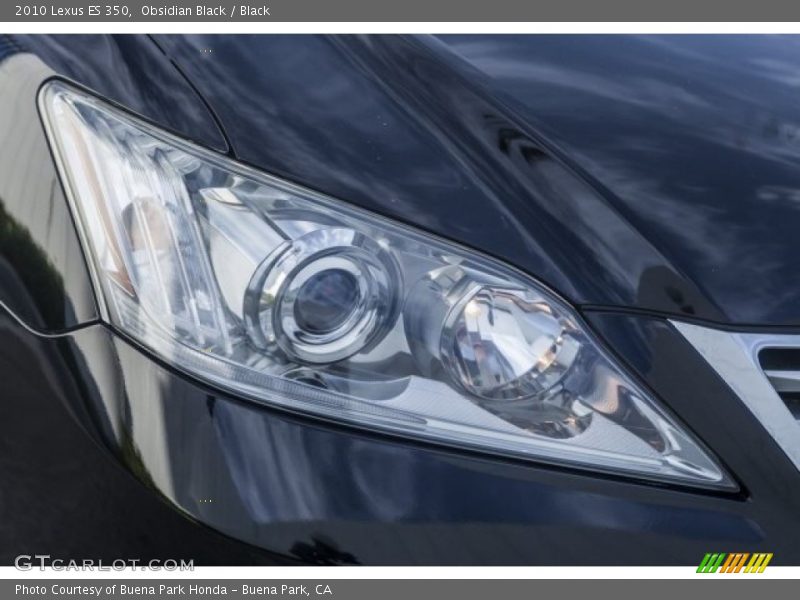 Obsidian Black / Black 2010 Lexus ES 350