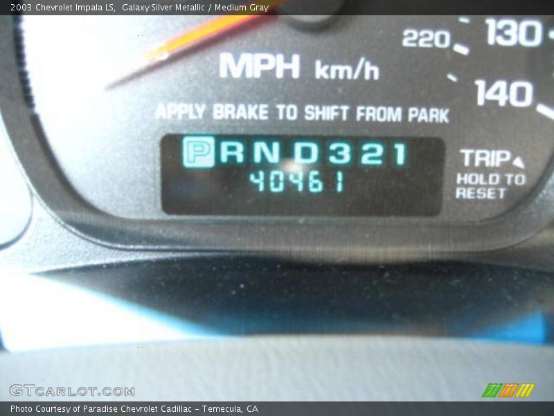 Galaxy Silver Metallic / Medium Gray 2003 Chevrolet Impala LS