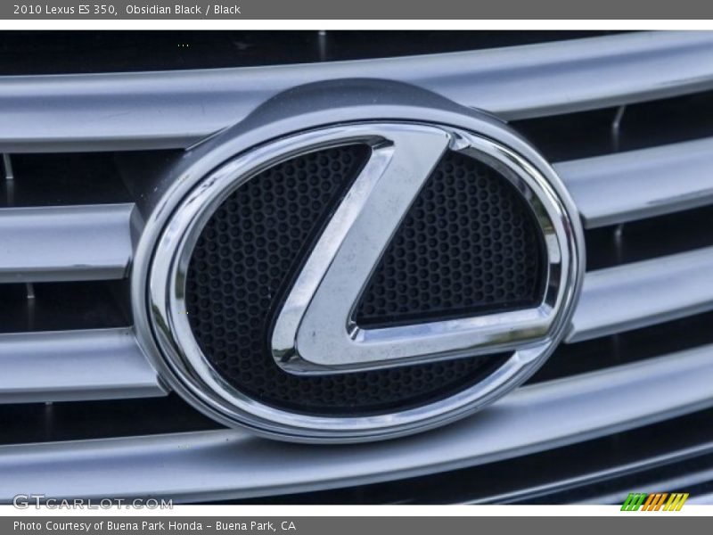 Obsidian Black / Black 2010 Lexus ES 350