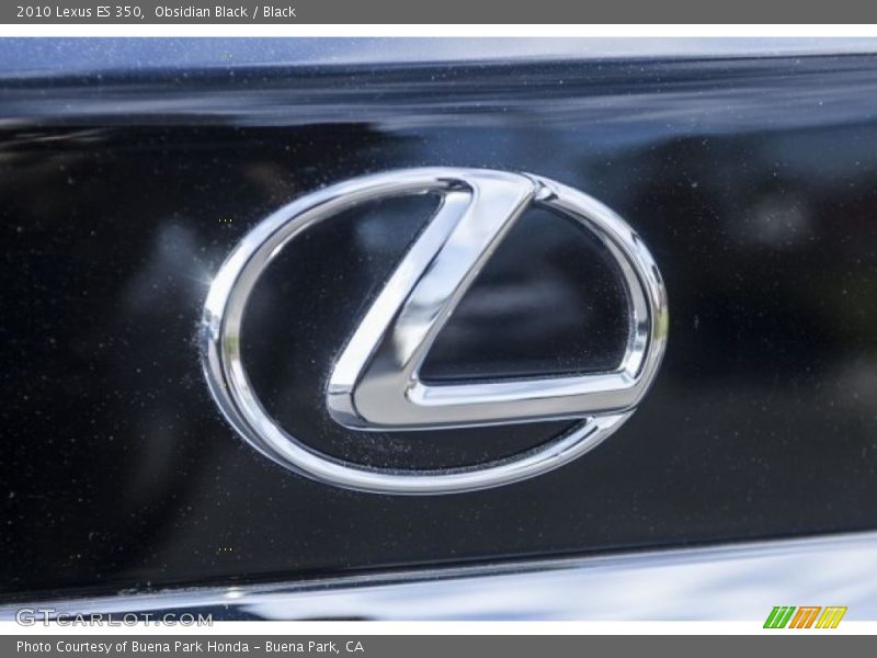 Obsidian Black / Black 2010 Lexus ES 350