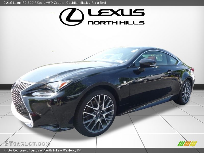 Obsidian Black / Rioja Red 2016 Lexus RC 300 F Sport AWD Coupe