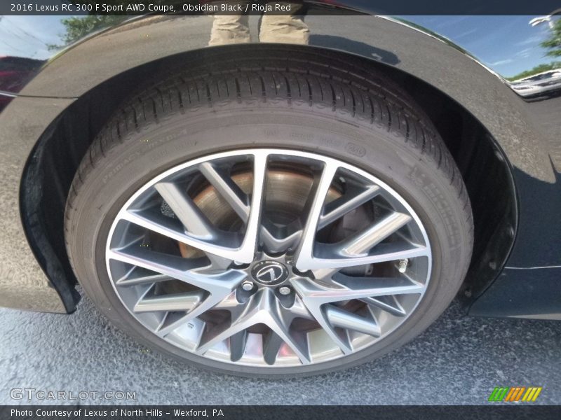 Obsidian Black / Rioja Red 2016 Lexus RC 300 F Sport AWD Coupe