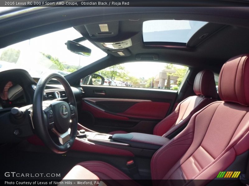 Obsidian Black / Rioja Red 2016 Lexus RC 300 F Sport AWD Coupe