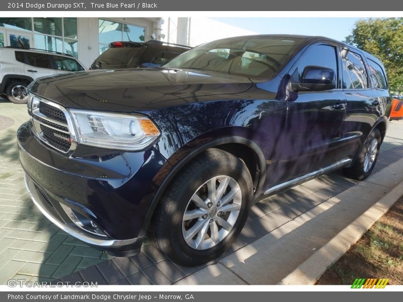 True Blue Pearl / Black 2014 Dodge Durango SXT