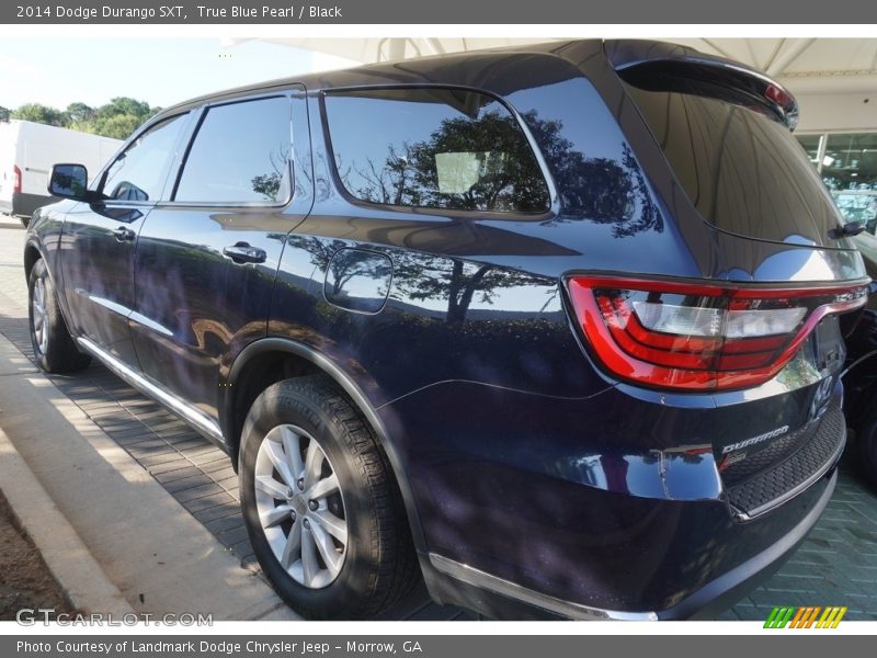 True Blue Pearl / Black 2014 Dodge Durango SXT