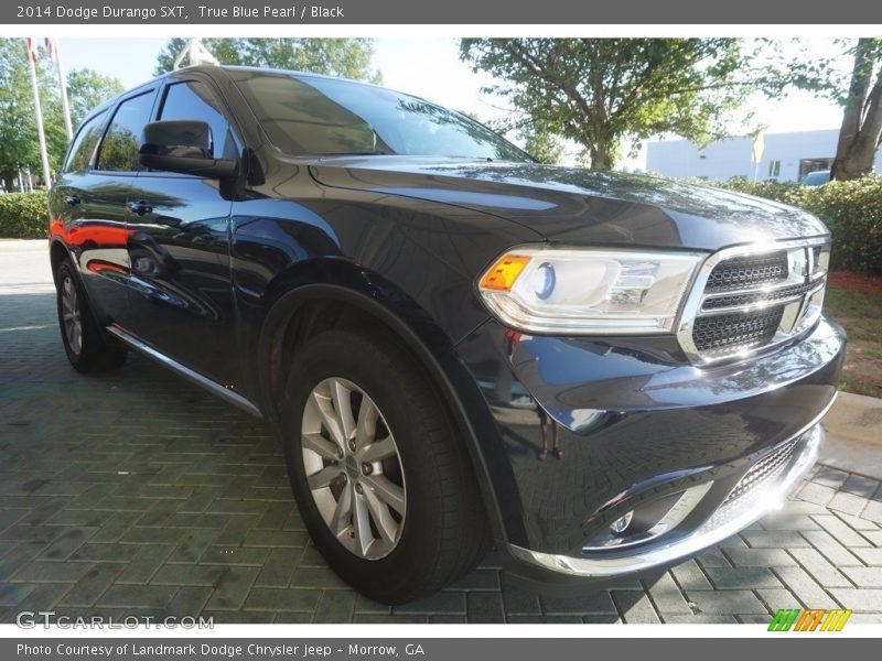True Blue Pearl / Black 2014 Dodge Durango SXT