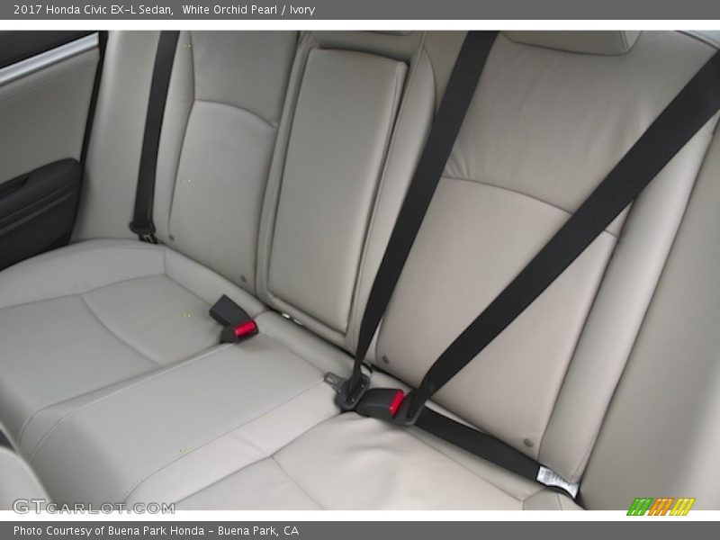 White Orchid Pearl / Ivory 2017 Honda Civic EX-L Sedan