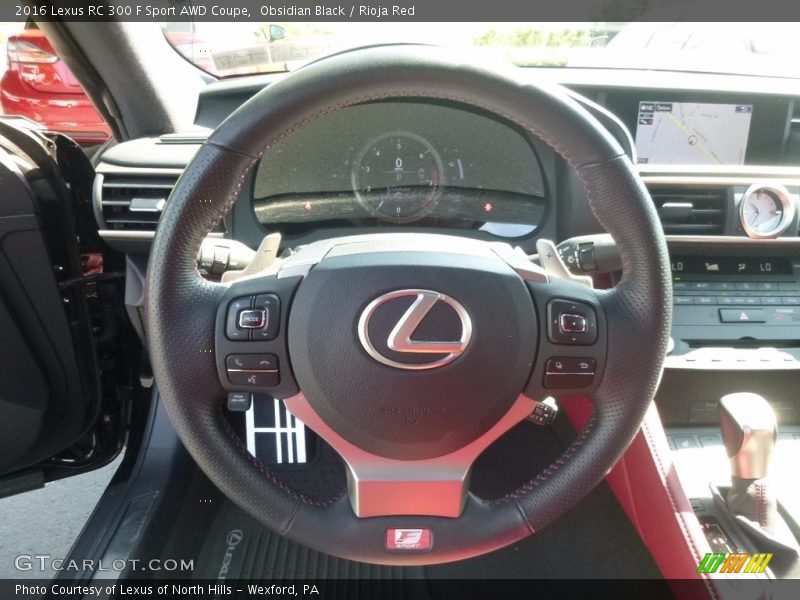  2016 RC 300 F Sport AWD Coupe Steering Wheel