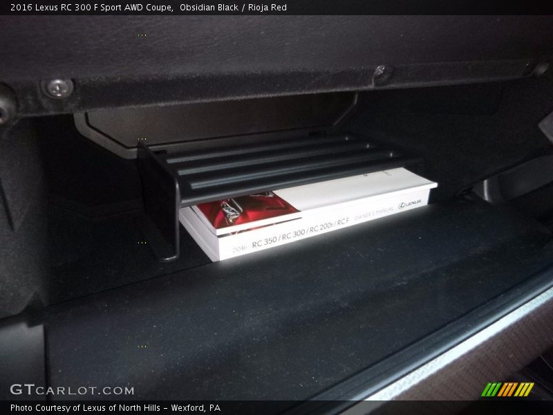 Obsidian Black / Rioja Red 2016 Lexus RC 300 F Sport AWD Coupe