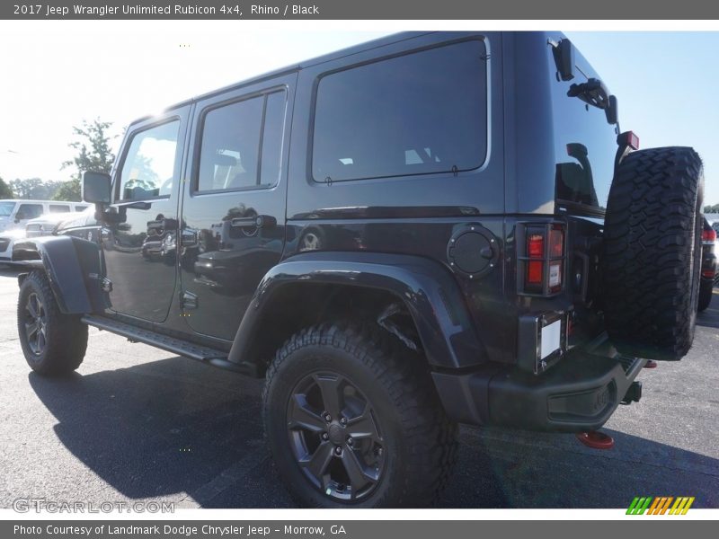 Rhino / Black 2017 Jeep Wrangler Unlimited Rubicon 4x4