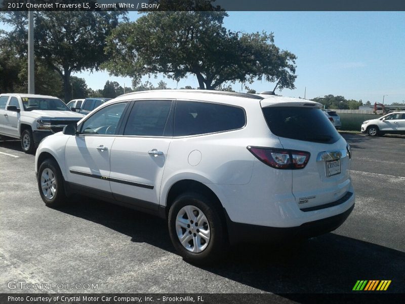 Summit White / Ebony 2017 Chevrolet Traverse LS
