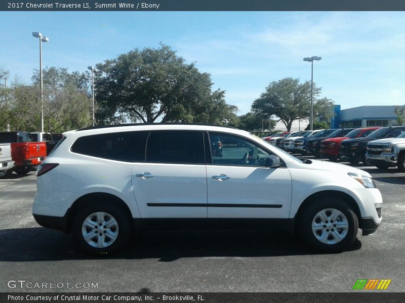 Summit White / Ebony 2017 Chevrolet Traverse LS