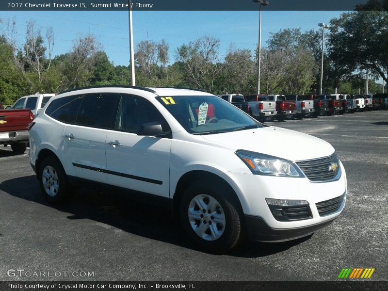 Summit White / Ebony 2017 Chevrolet Traverse LS