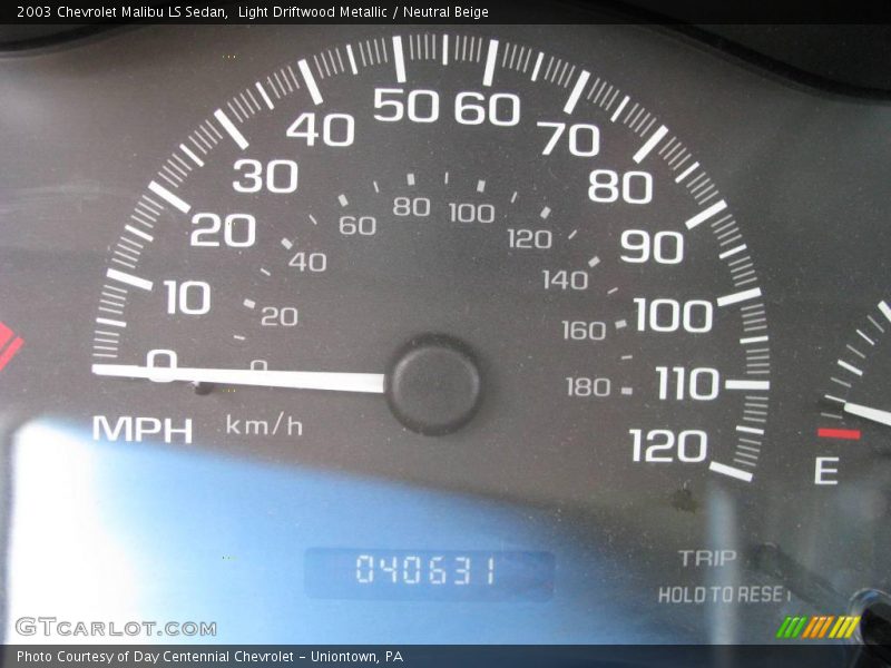 Light Driftwood Metallic / Neutral Beige 2003 Chevrolet Malibu LS Sedan
