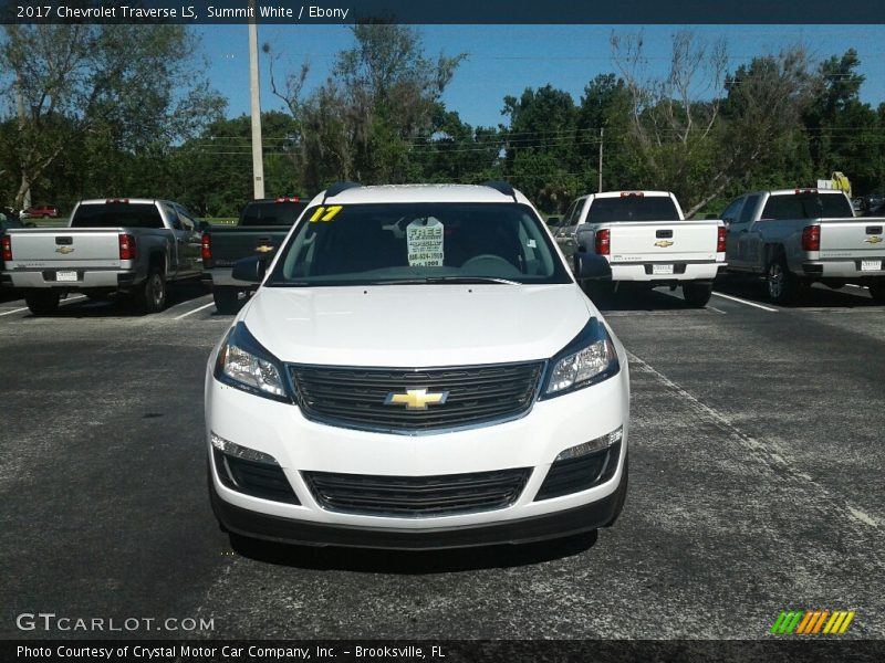 Summit White / Ebony 2017 Chevrolet Traverse LS
