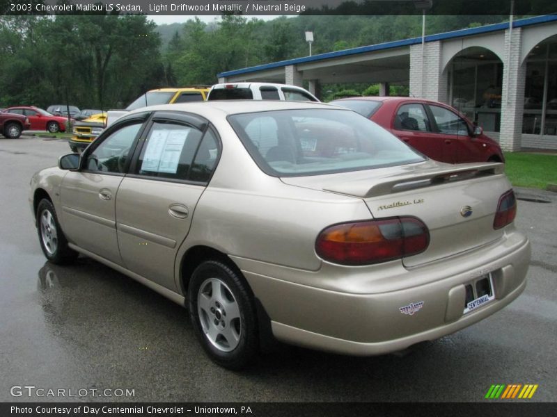 Light Driftwood Metallic / Neutral Beige 2003 Chevrolet Malibu LS Sedan
