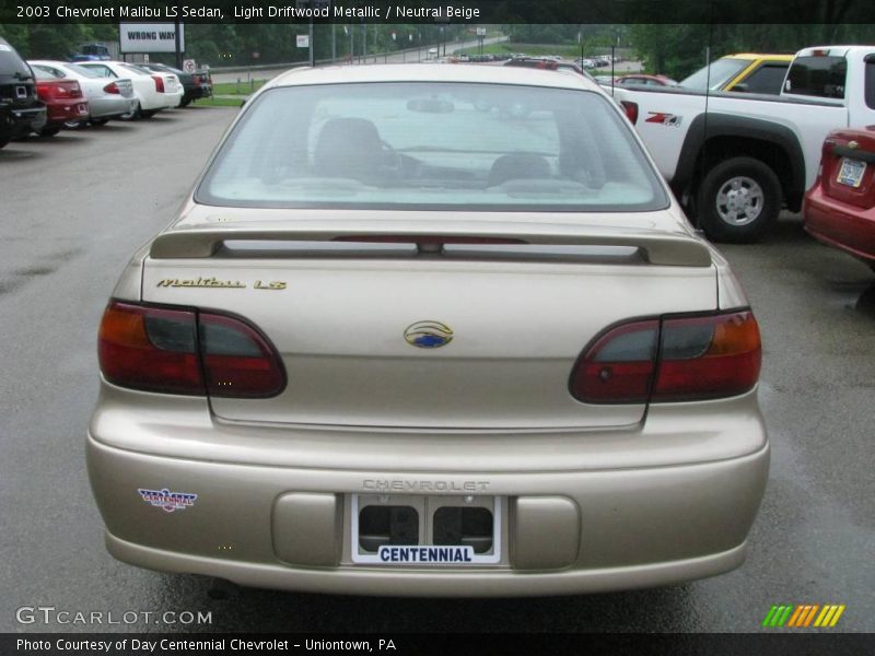 Light Driftwood Metallic / Neutral Beige 2003 Chevrolet Malibu LS Sedan