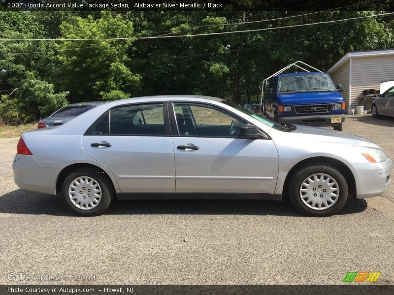 Alabaster Silver Metallic / Black 2007 Honda Accord Value Package Sedan