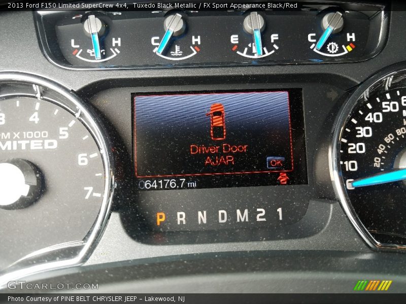 Tuxedo Black Metallic / FX Sport Appearance Black/Red 2013 Ford F150 Limited SuperCrew 4x4