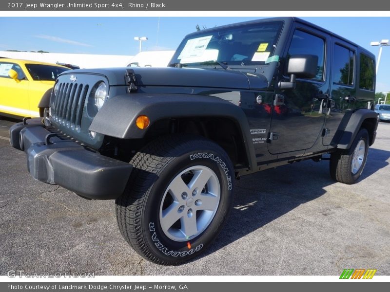 Rhino / Black 2017 Jeep Wrangler Unlimited Sport 4x4