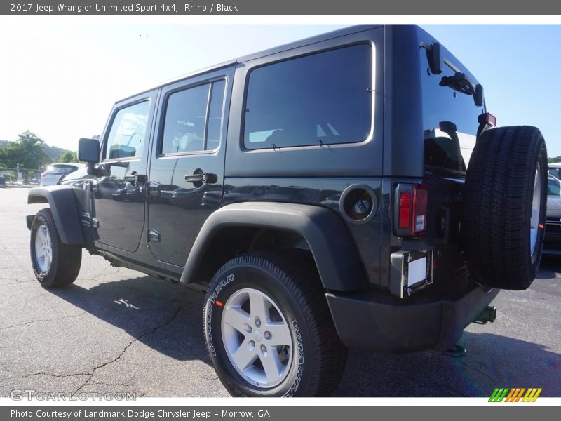 Rhino / Black 2017 Jeep Wrangler Unlimited Sport 4x4