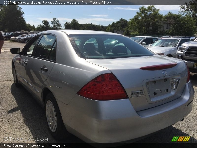 Alabaster Silver Metallic / Black 2007 Honda Accord Value Package Sedan