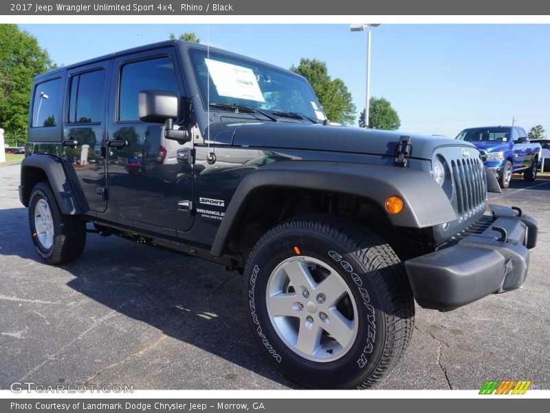 Rhino / Black 2017 Jeep Wrangler Unlimited Sport 4x4