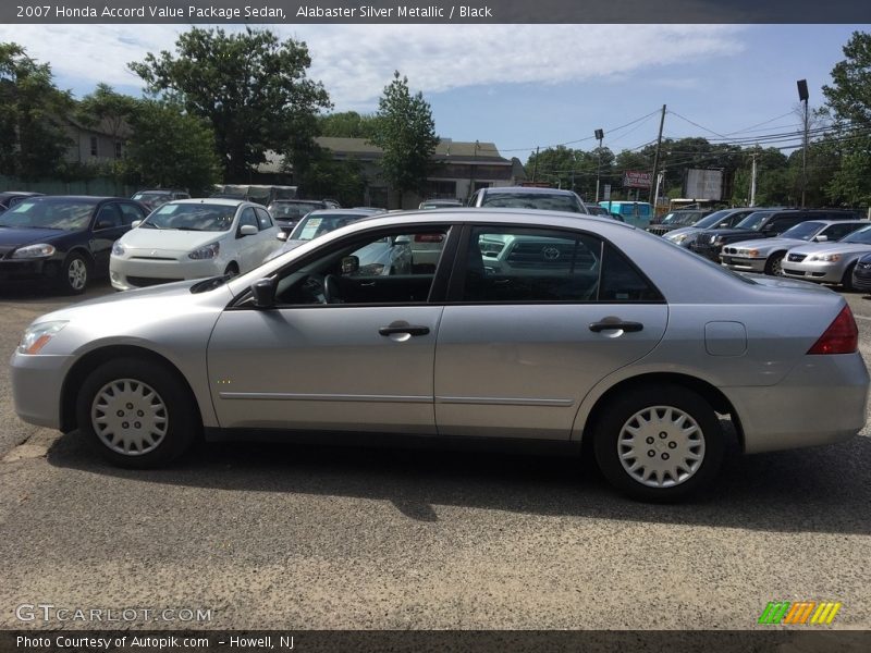Alabaster Silver Metallic / Black 2007 Honda Accord Value Package Sedan