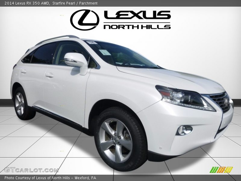Starfire Pearl / Parchment 2014 Lexus RX 350 AWD