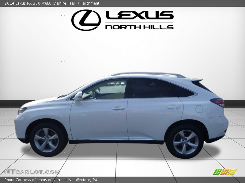 Starfire Pearl / Parchment 2014 Lexus RX 350 AWD
