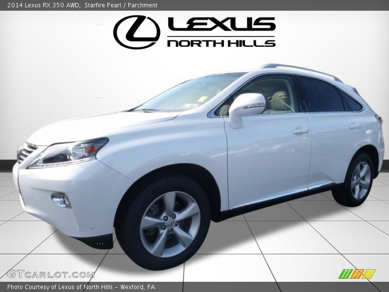 Starfire Pearl / Parchment 2014 Lexus RX 350 AWD