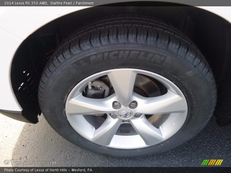 Starfire Pearl / Parchment 2014 Lexus RX 350 AWD