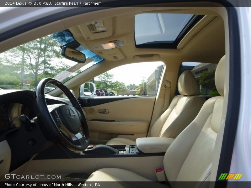 Starfire Pearl / Parchment 2014 Lexus RX 350 AWD